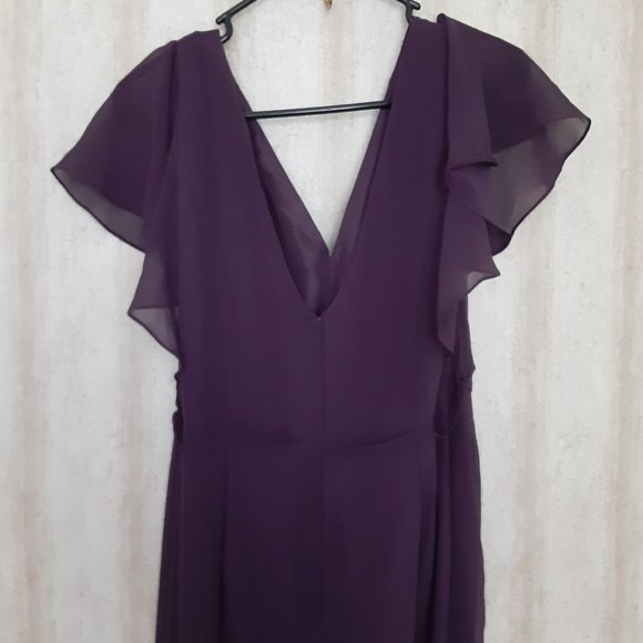 David's Bridal Chainti Plum Dress - Picture 6 of 11